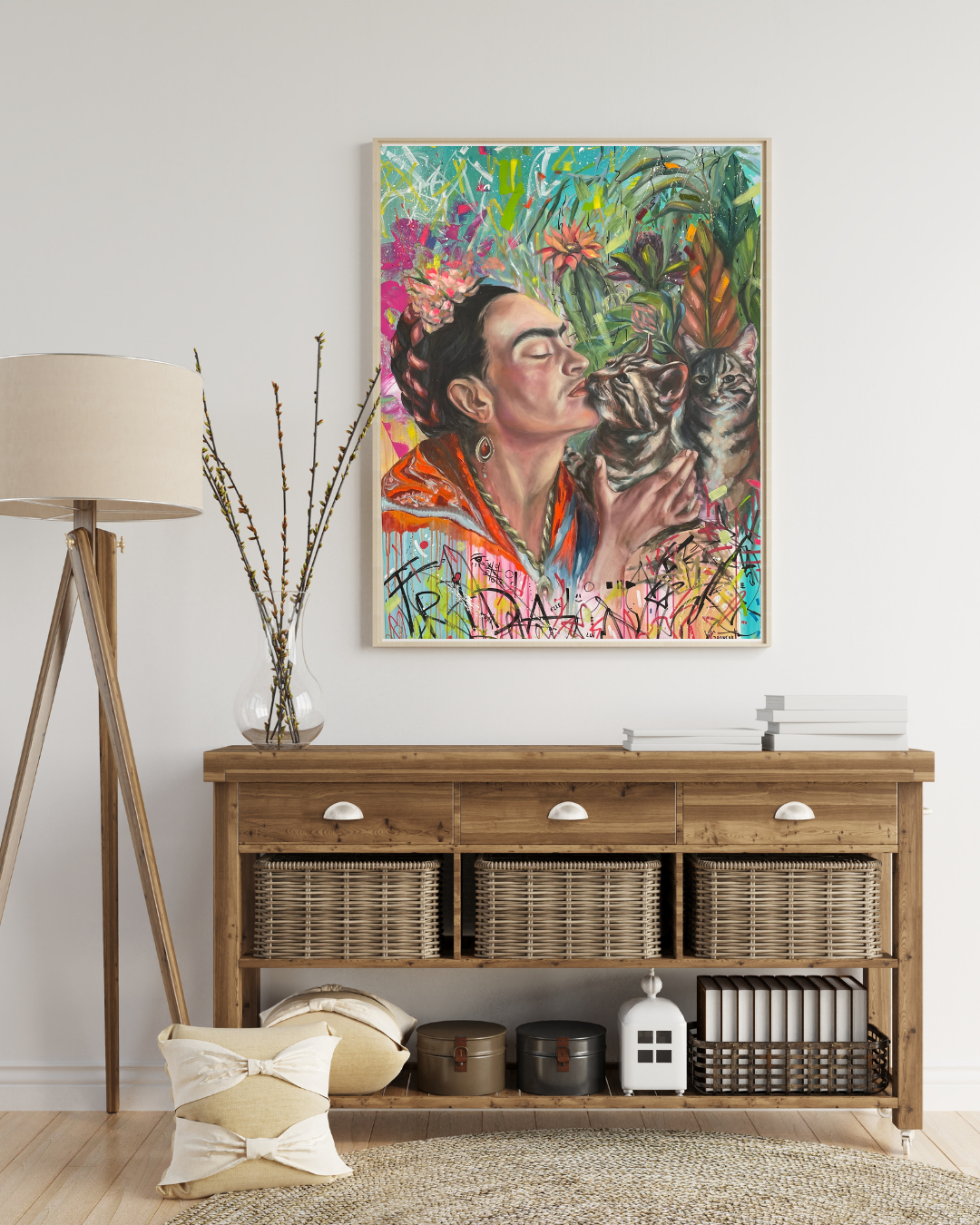Peinture à l'huile "Frida"