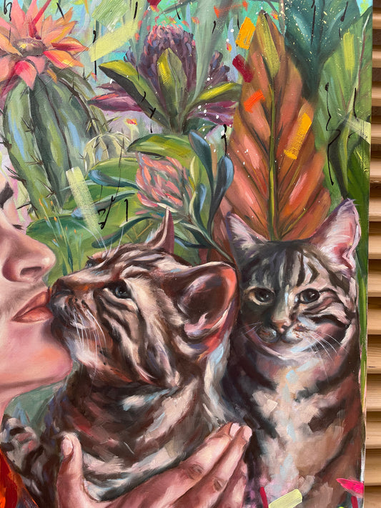 Peinture à l'huile "Frida"