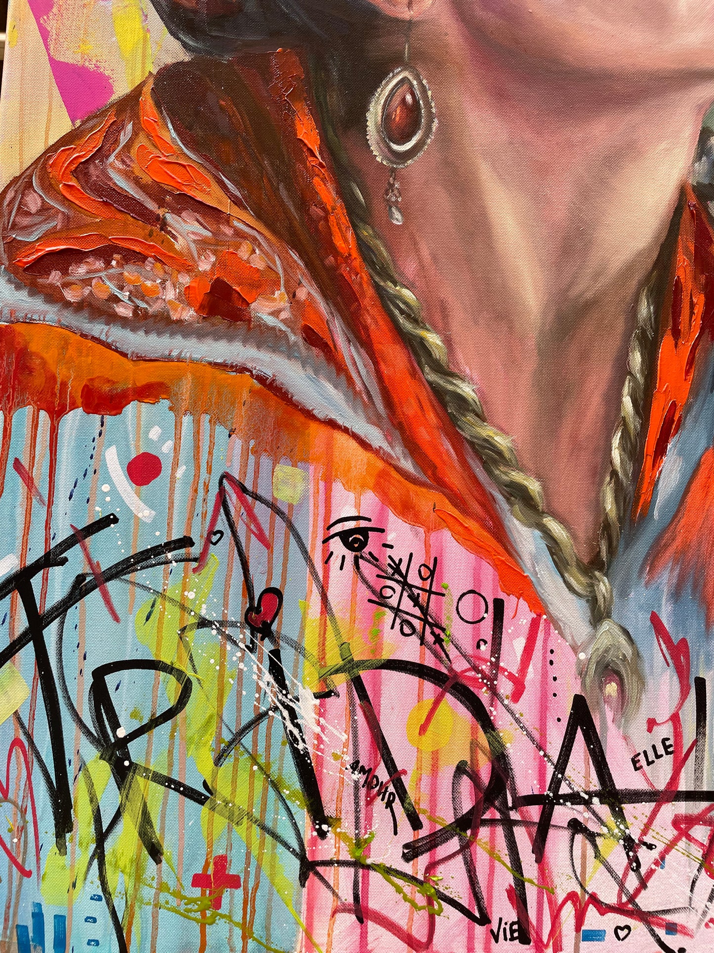 Peinture à l'huile "Frida"
