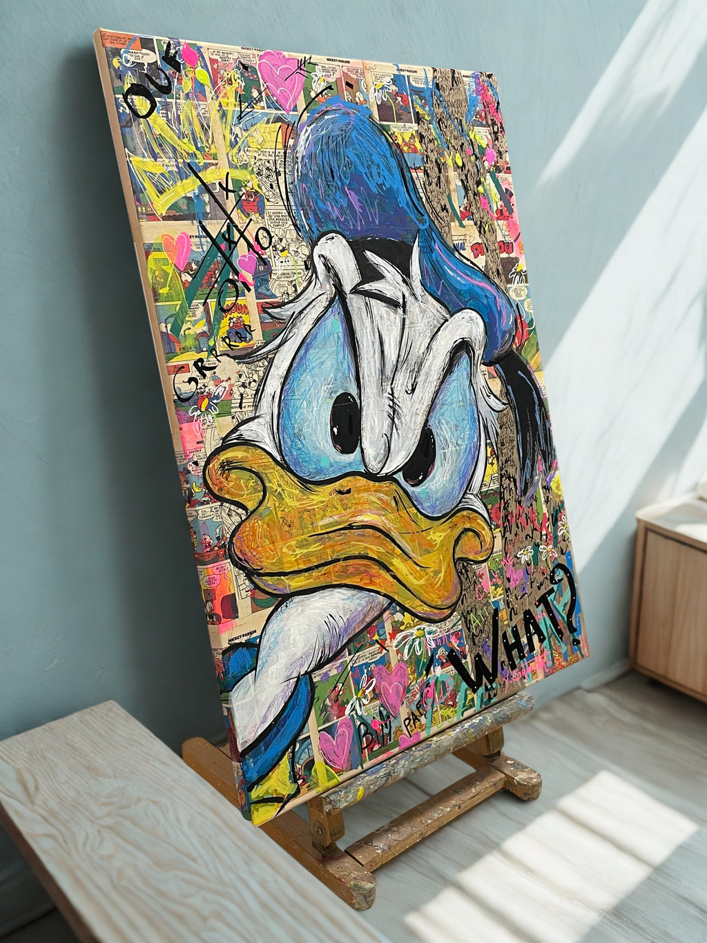 Oeuvre originale "What! by D. Duck" capsule "Mémoires d'enfence"