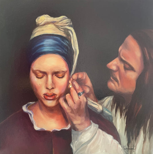 Peinture à l'huile "La delicatesse"