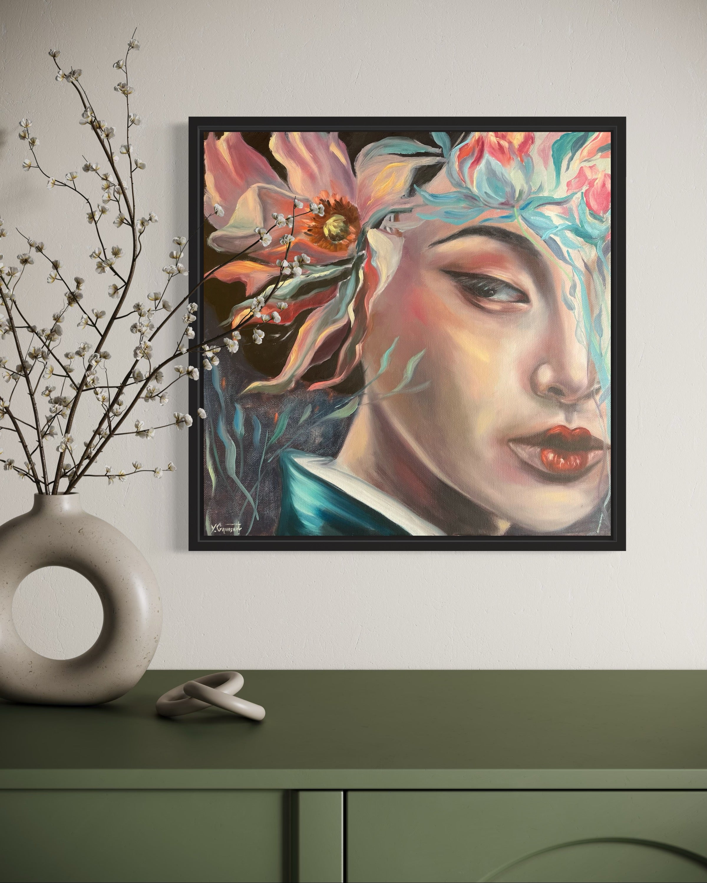 Oeuvre originale "Le regard discret"