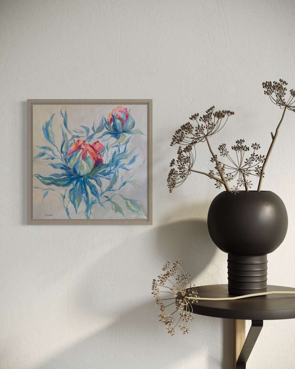 Oeuvre originale "Les pivoines"