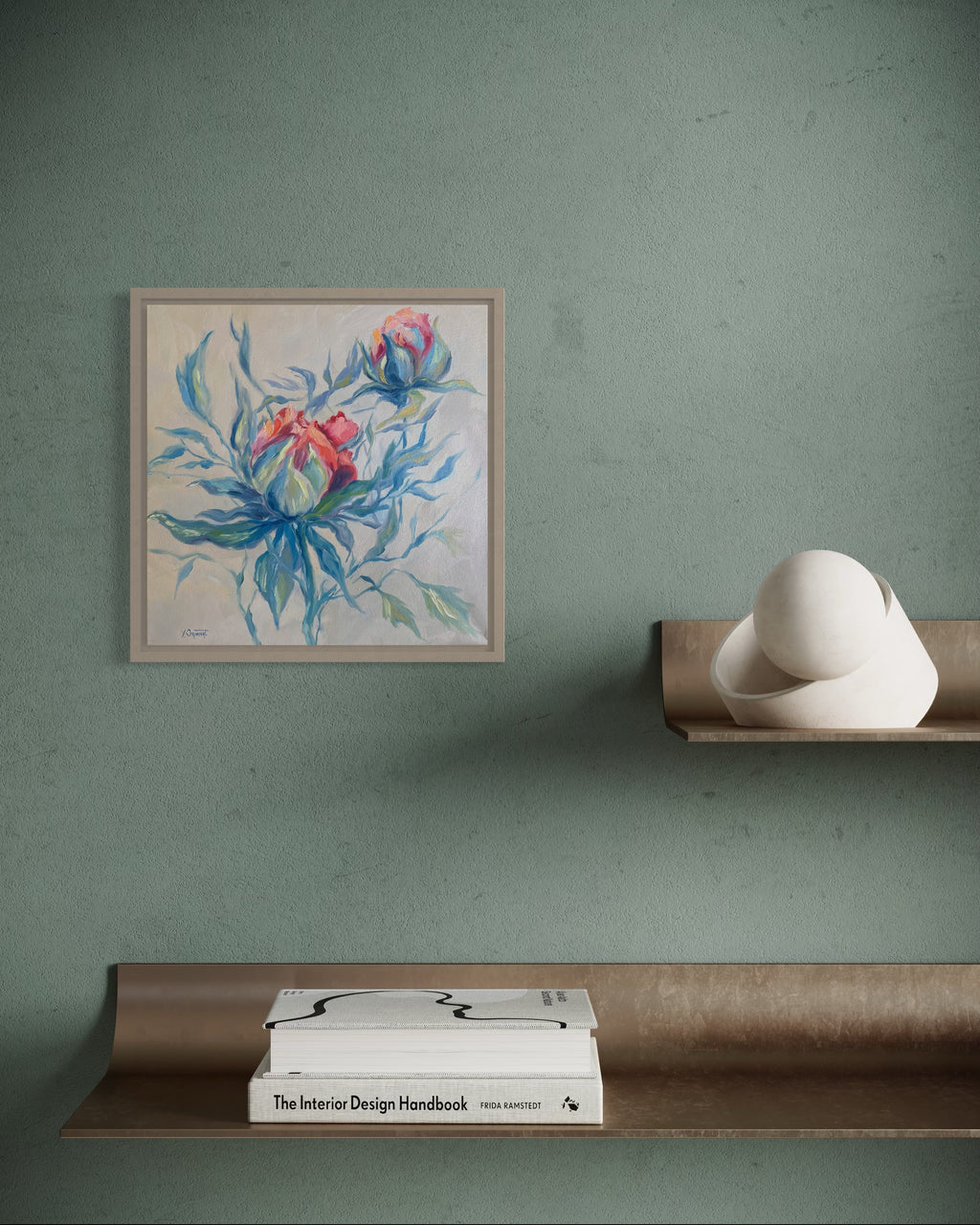 Oeuvre originale "Les pivoines"