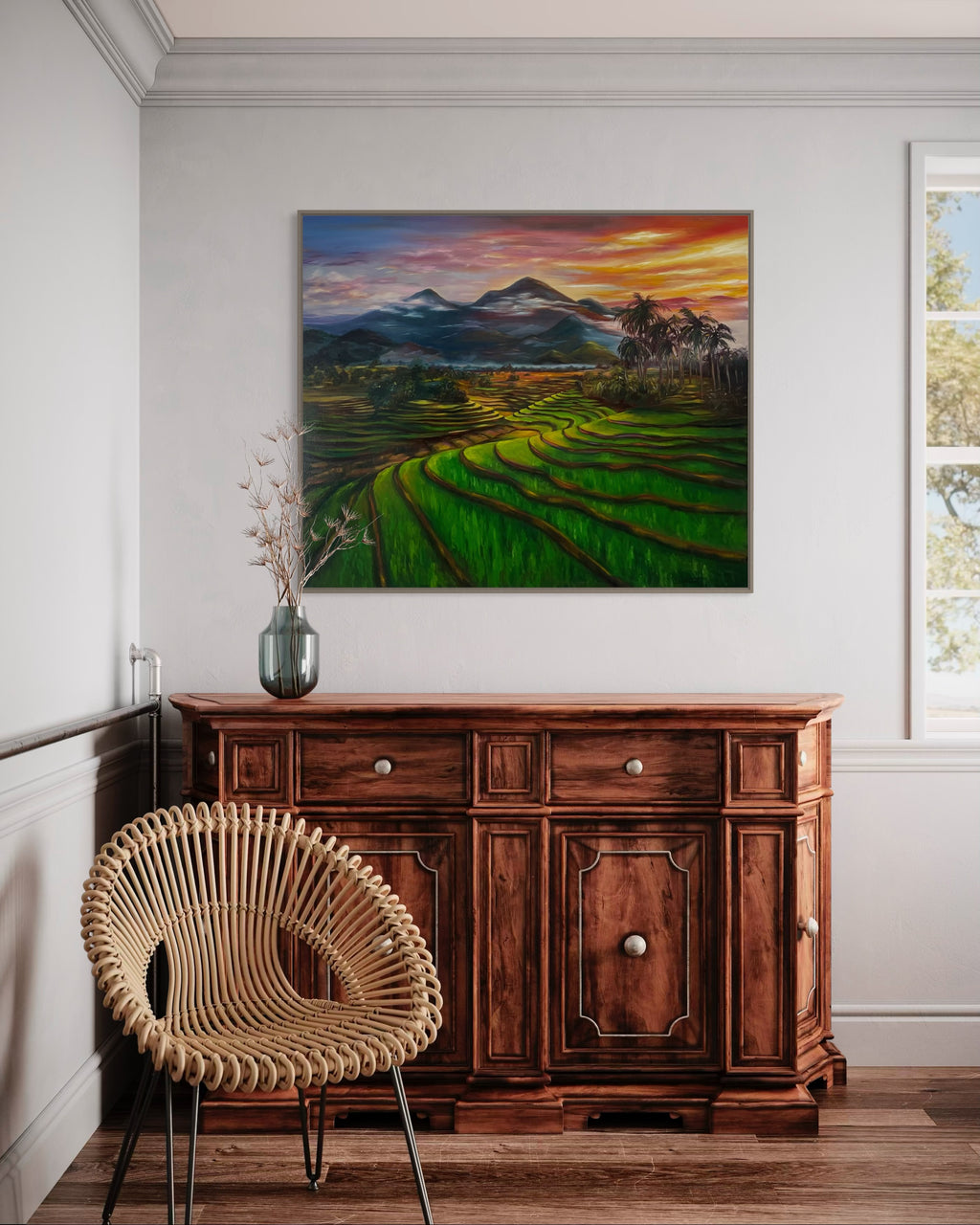 Oeuvre originale "Paysage de Bali"