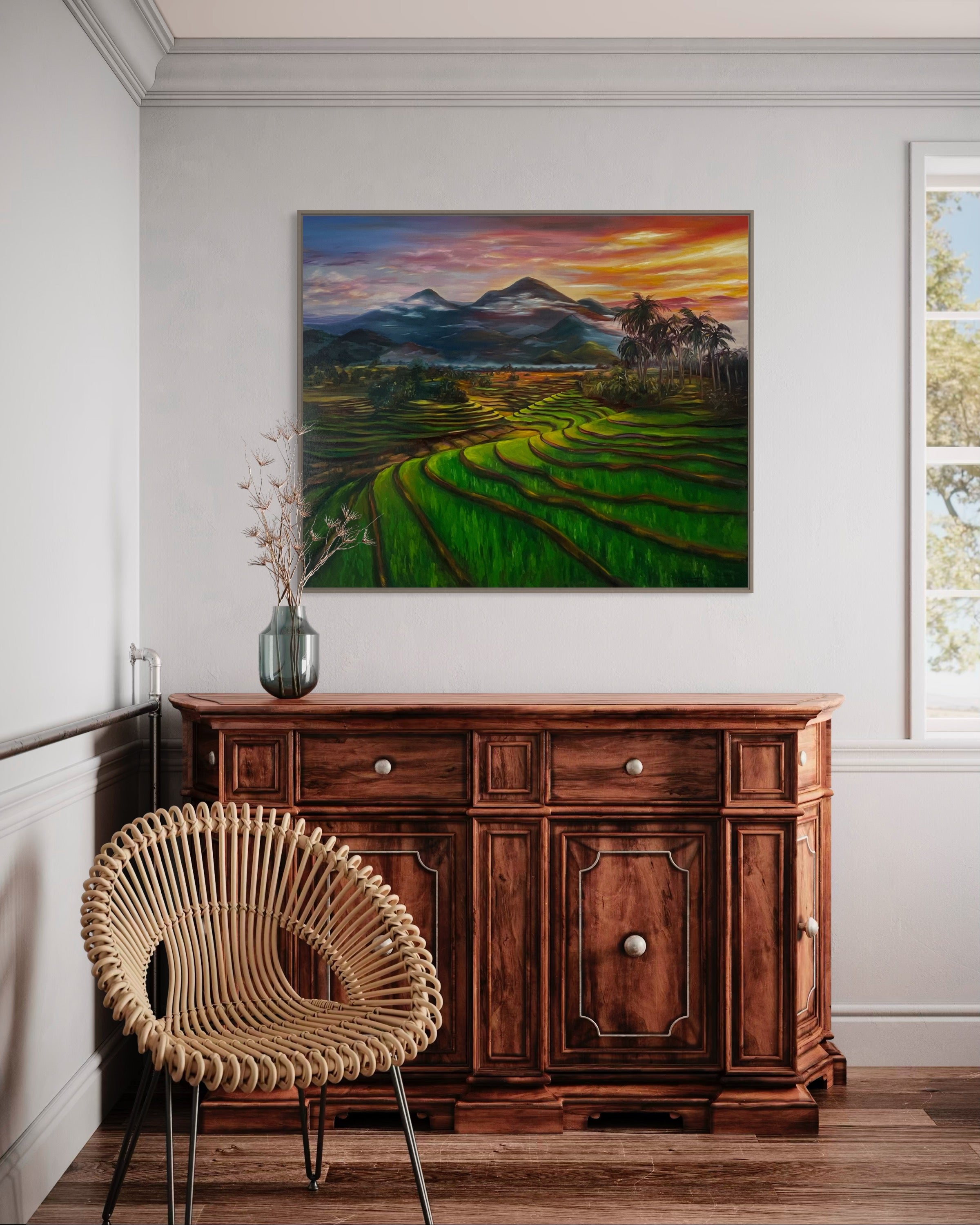 Oeuvre originale "Paysage de Bali"