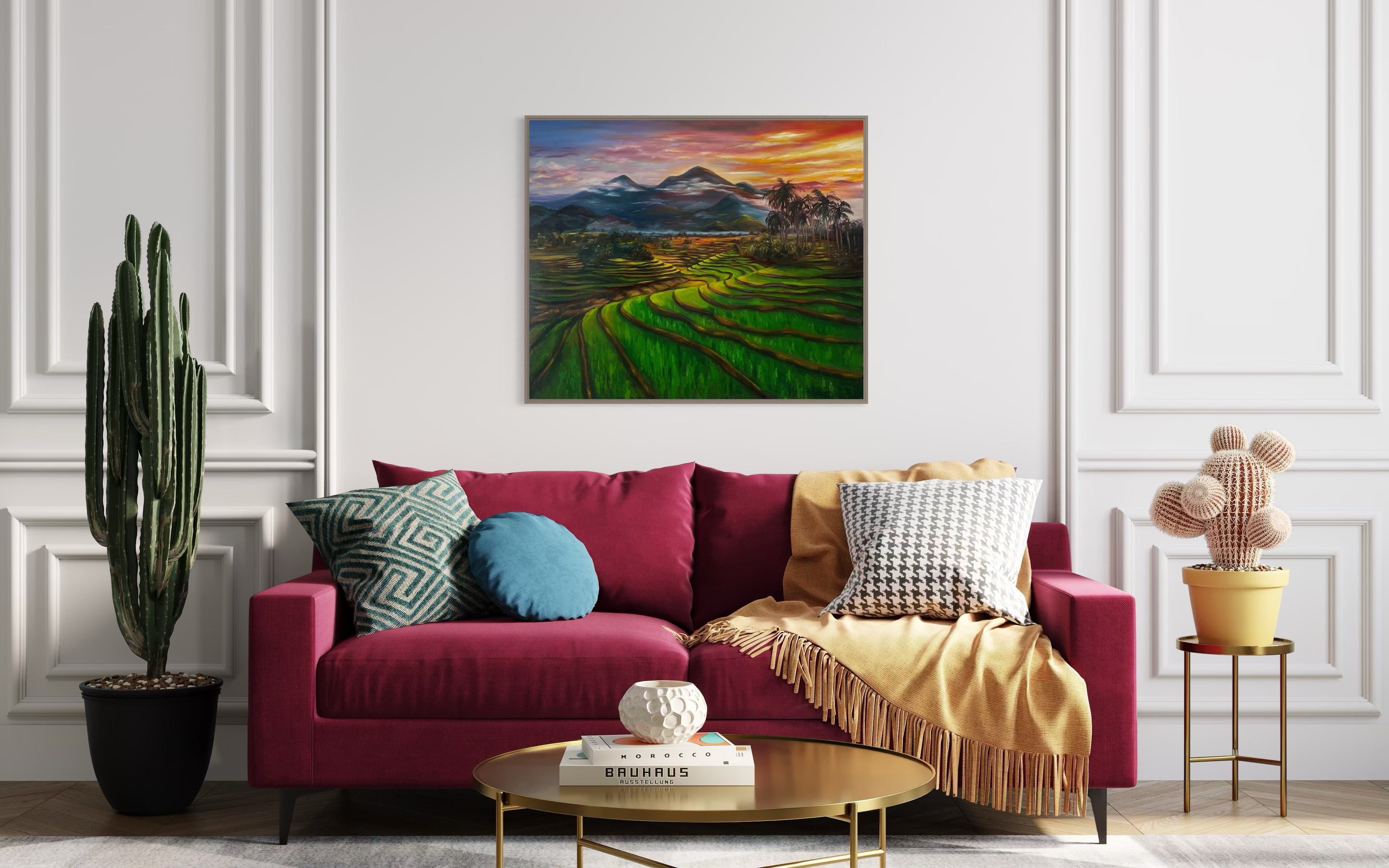 Oeuvre originale "Paysage de Bali"