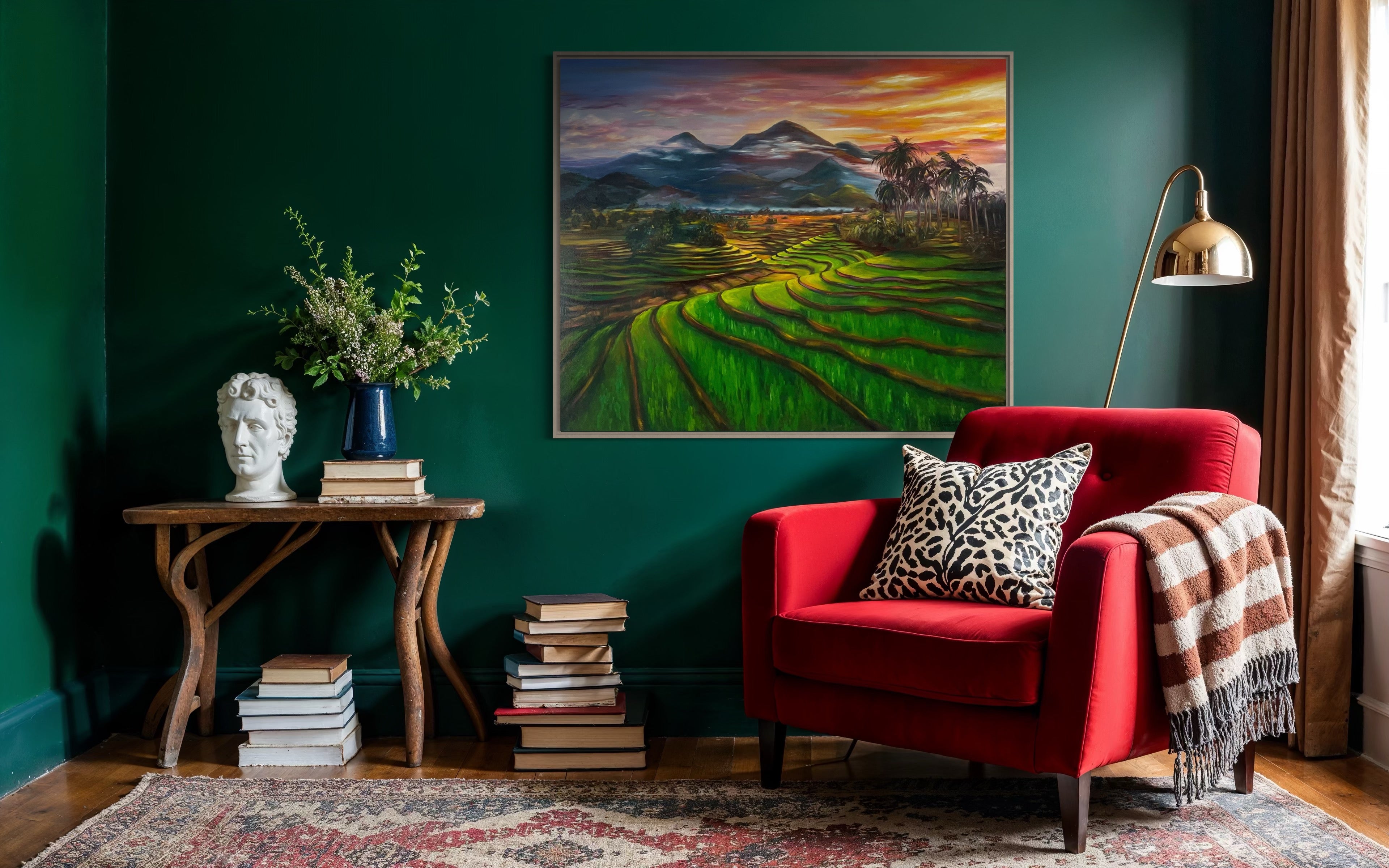 Oeuvre originale "Paysage de Bali"