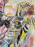 Oeuvre originale "Hibou" serie "ANIMA"