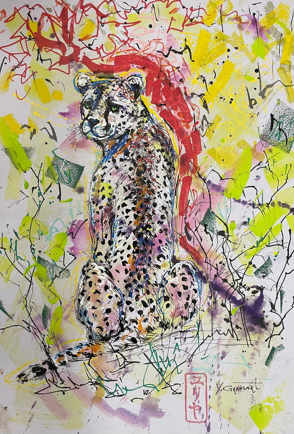 Oeuvre originale "Guépard" serie "ANIMA"