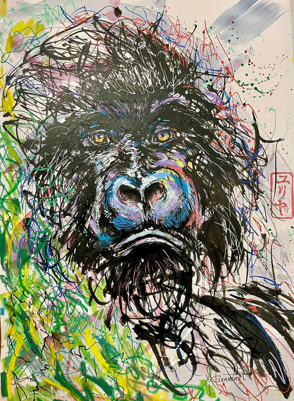Oeuvre originale "Singe" serie "ANIMA"