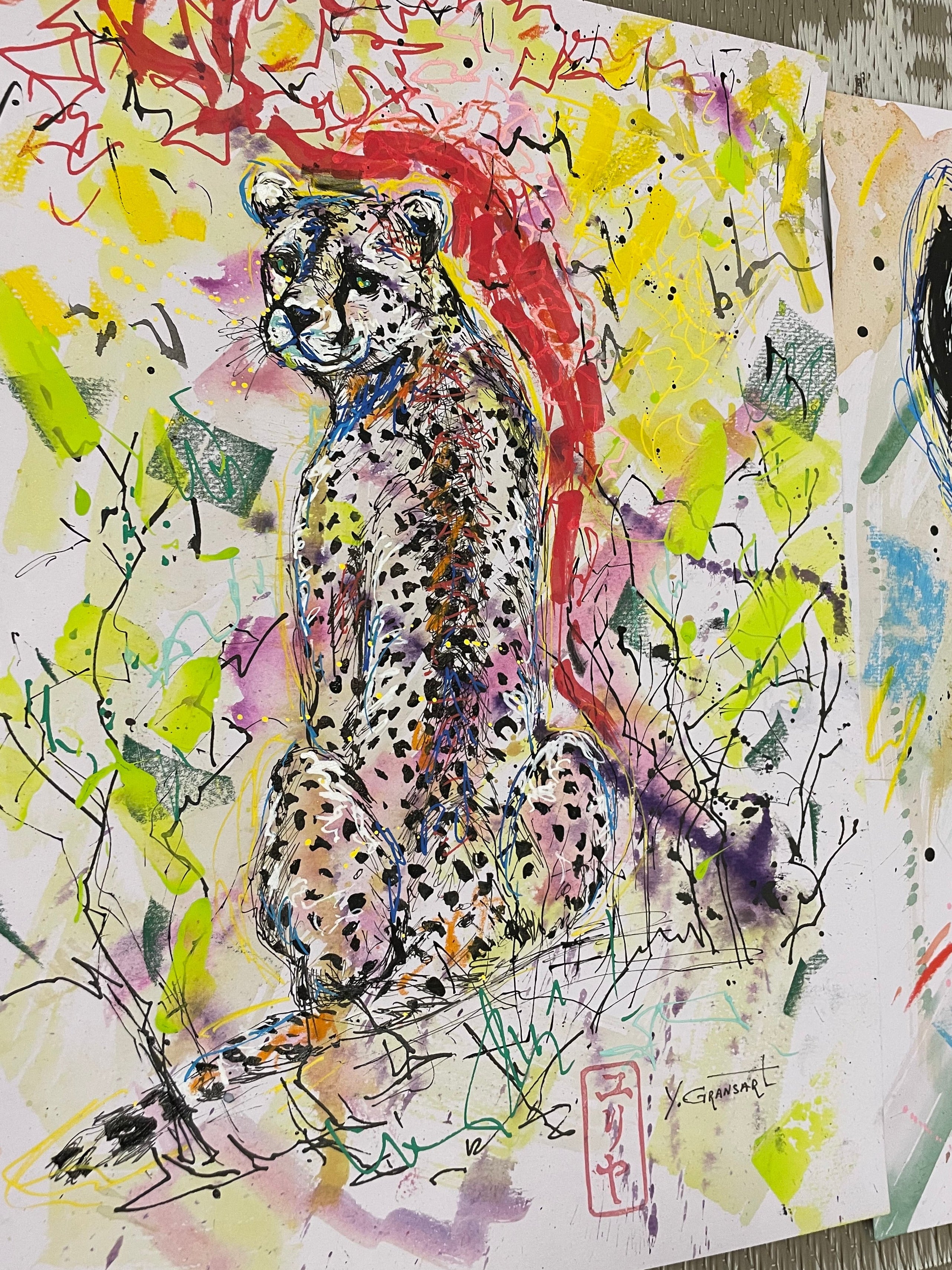 Oeuvre originale "Guépard" serie "ANIMA"