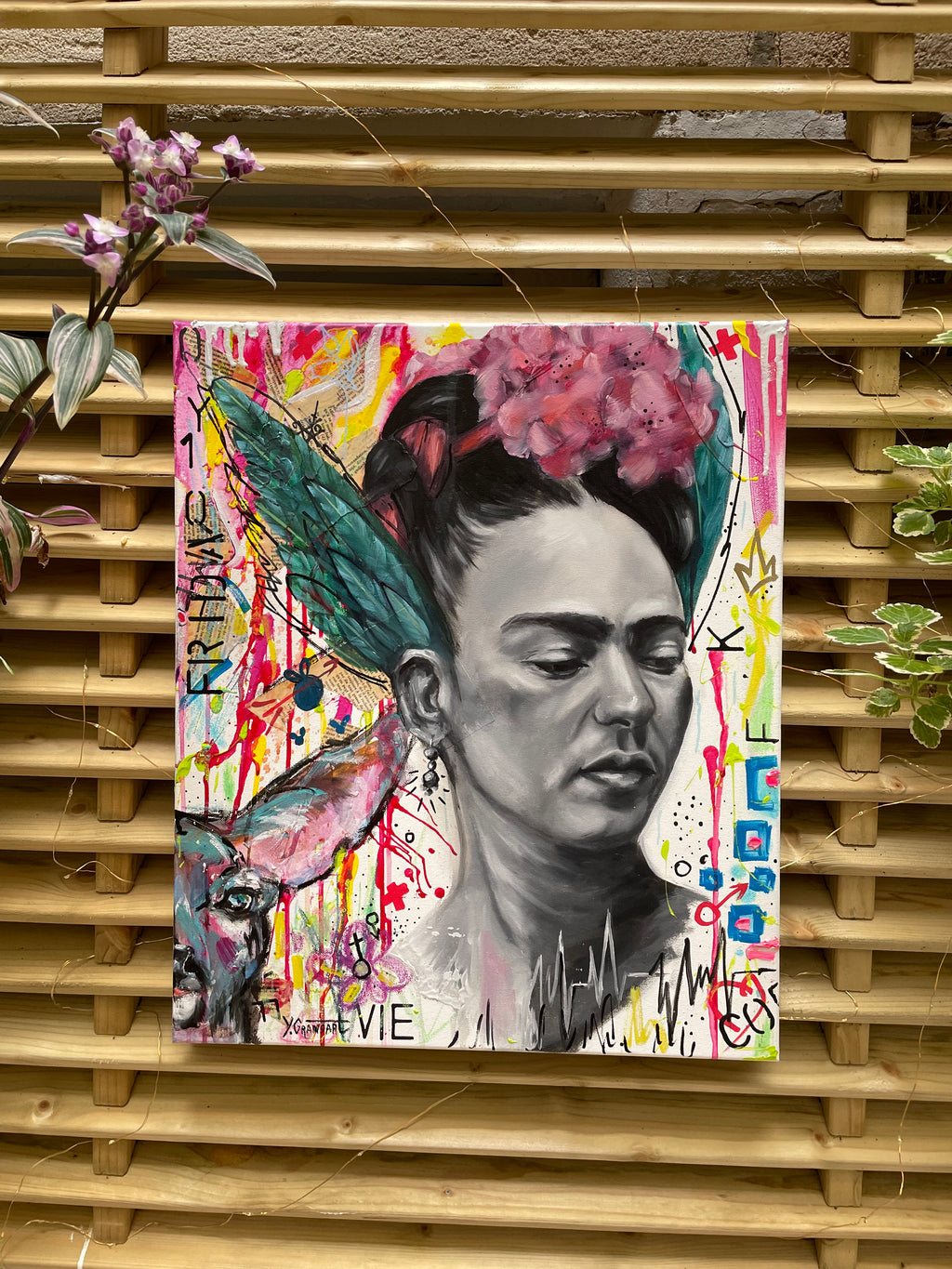 Oeuvre originale "Frida vole"