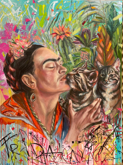 Peinture à l'huile "Frida"