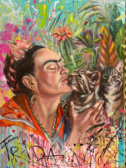 Peinture à l'huile "Frida"