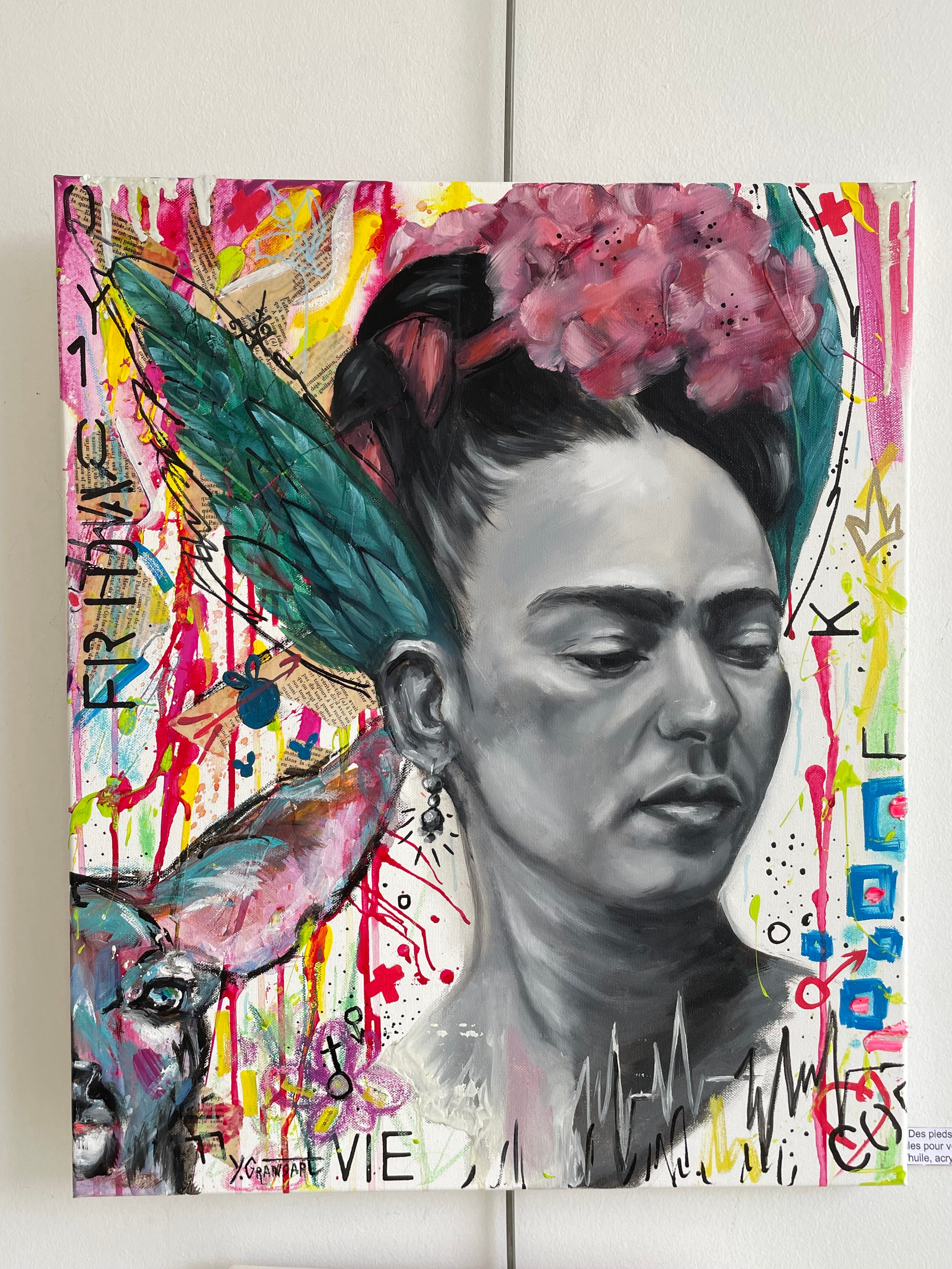 Oeuvre originale "Frida vole"