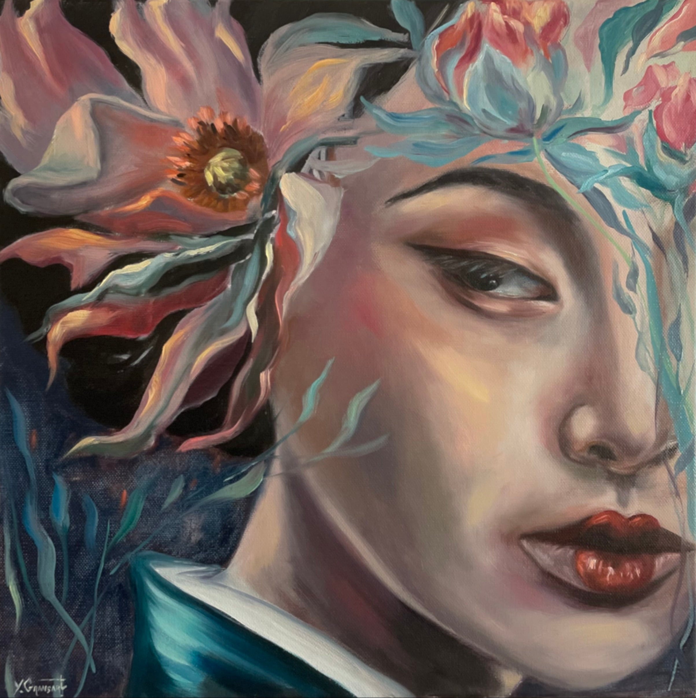 Oeuvre originale "Le regard discret"