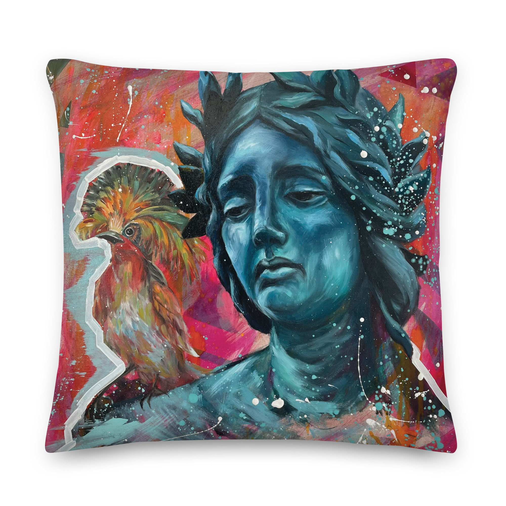 Coussin Haut de Gamme "La joie sur l’épaule de la tristesse"